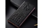 Чехол-книжка MyPads Premium для Vivo Y35 4G 2022 / Vivo Y22 из натуральной кожи с объёмным 3D рельефом спинки кожи крокодила роскошный эксклюзивный черный. Только в нашем магазине. Количество ограничено