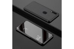 Чехол-книжка MyPads для Samsung Galaxy S10 SM-G973F с дизайном Clear View Cover с полупрозрачной пластиковой крышкой с зеркальной поверхностью черный