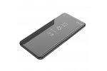 Чехол-книжка MyPads для Samsung Galaxy S9 Plus с дизайном Clear View Cover с полупрозрачной пластиковой крышкой с зеркальной поверхностью черный