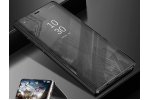 Чехол-книжка MyPads для Samsung Galaxy Note 9 с дизайном Clear View Cover с полупрозрачной пластиковой крышкой с зеркальной поверхностью черный