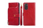 Чехол-книжка MyPads для Xiaomi Redmi Note 11 / Redmi Note 11s / Сяоми Редми Ноте 11/Ноте 11s со шнурком (красный)