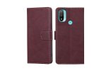Чехол-книжка MyPads для Motorola Moto E20 / Моторола Мото E20,бордовый