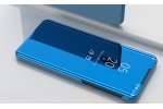Чехол-книжка MyPads для Honor 20 Pro с дизайном Clear View Cover с полупрозрачной пластиковой крышкой с зеркальной поверхностью синий