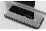 Чехол-книжка MyPads для Honor 20 Pro с дизайном Clear View Cover с полупрозрачной пластиковой крышкой с зеркальной поверхностью черный