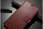 Фирменный чехол-книжка для ZTE Blade 20smart из качественной импортной кожи с подставкой застёжкой и визитницей коричневый