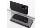 Чехол-книжка MyPads с дизайном Clear View Cover для Samsung Galaxy S20FE (Fun Edition) SM-G780F 2020 / Samsung Galaxy S20 Lite с полупрозрачной пластиковой крышкой с зеркальной поверхностью черный